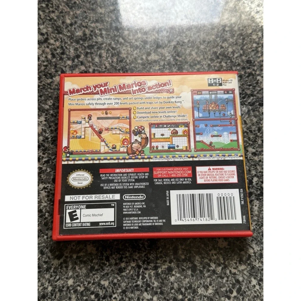 Mario vs. Donkey Kong: Mini-Land Mayhem (Nintendo DS, 2011) Tested W/ Manual